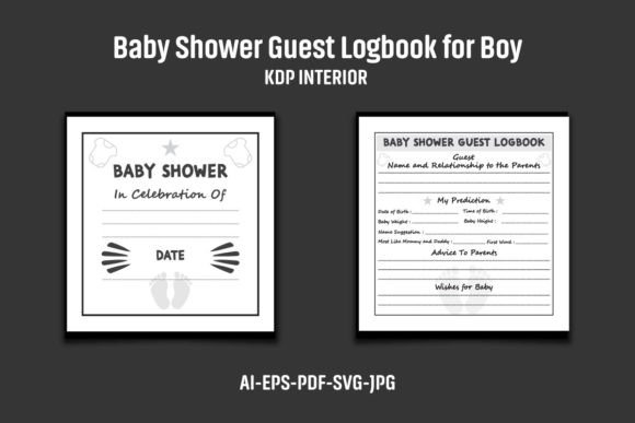 Baby Shower Guest Logbook for Boy: A Complete Guide for KDP Publishers
