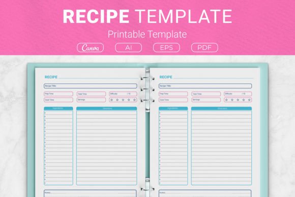 Blank Recipe Journal Printable Template: A Strategic Tool for Organizing Your Culinary Workflow