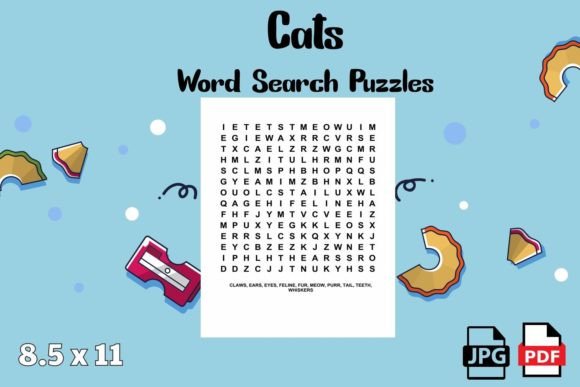 Cats Word Search Puzzles