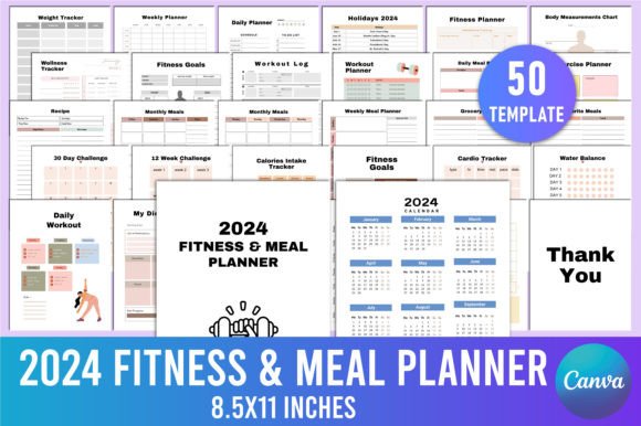 Editable 2024 Fitness Meal Planner KDP: A Versatile Tool for Health and Organization