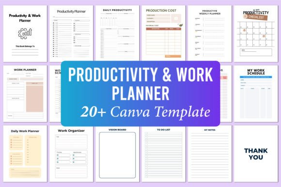 Editable Productivity Work Planner: A Versatile Tool for Structured Daily Management