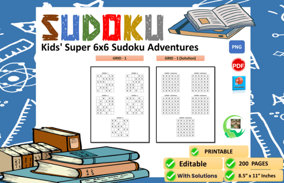Kids Super 6x6 Sudoku Adventures