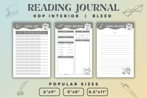 Reading Journal Tracker KDP Interior for Your Publishing Success
