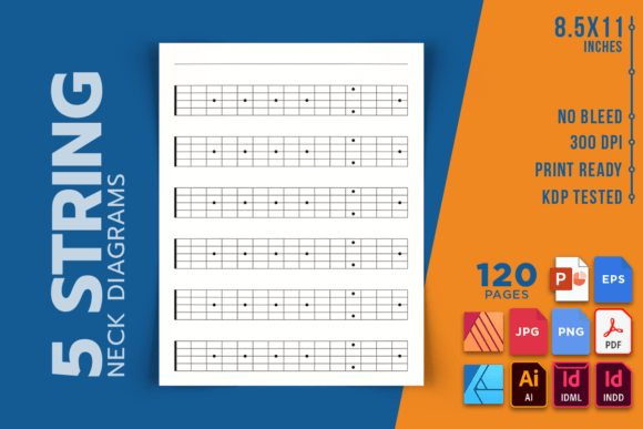 Unlocking the Fretboard: The 5 String Neck Diagrams 15-Fret Standard